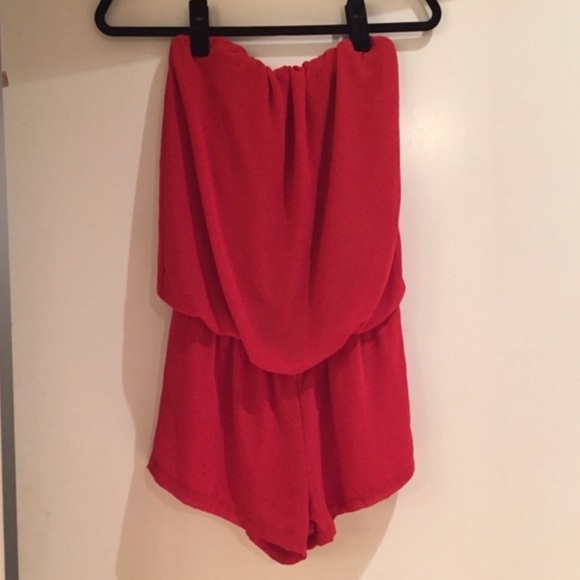 cute red romper